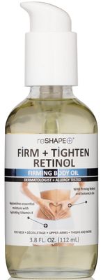 Reshape+ Retinol Firming Body Oil Skin Care Moisturizer W/Vitamin E - Nourishing, Lifting, &amp; Hydrating Body Oil To Improve Look Of Wrinkles, Crepey Skin, Dry Skin, &amp; Stretch Marks, 3.8 Fl Oz