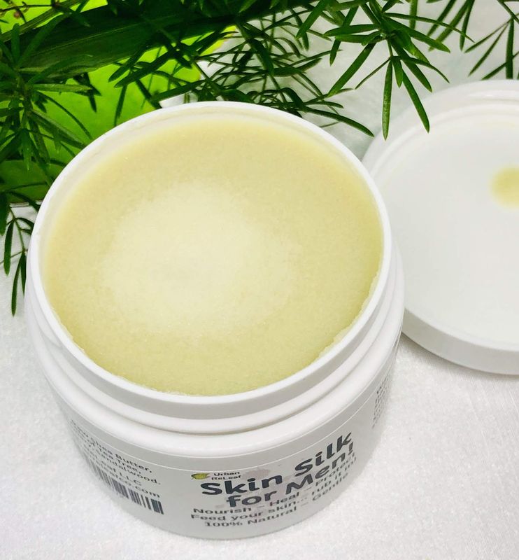 Urban ReLeaf Skin Silk for Men! Heal Dry, Irritated Skin &amp; Overworked Hands. Soothe Shaved Faces, Necks, Heads! 100% Natural, Vegan. Man Dad Fathers Gift