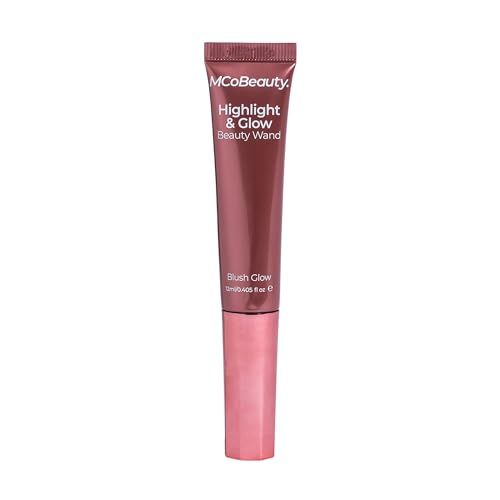 MCoBeauty Highlight &amp; Glow Beauty Wand, Blush Glow, Luminous Highlight for Radiance Skin, Vegan, Cruelty Free Cosmetics