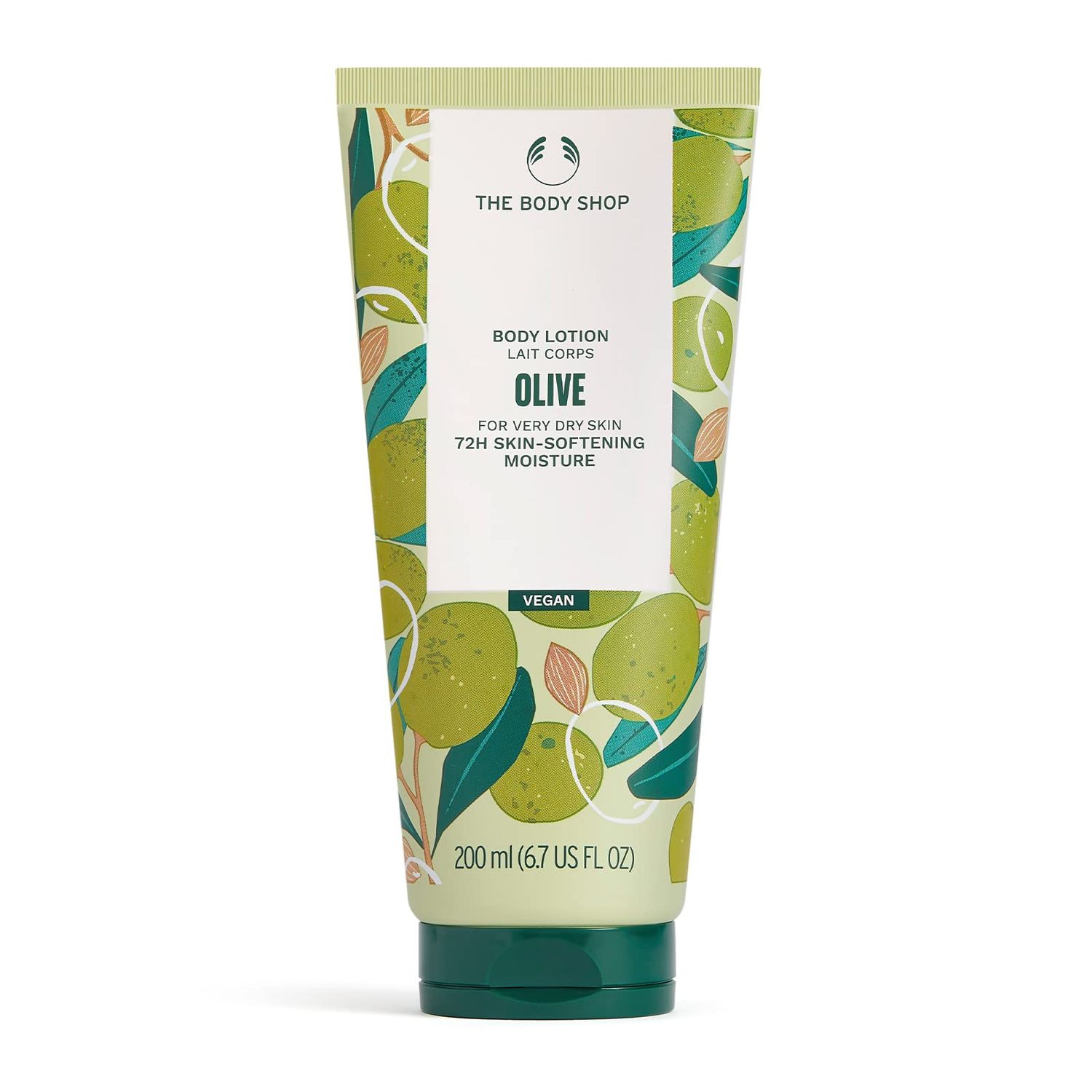 The Body Shop Olive Body Lotion - Nourishes and Softens Very Dry Skin - Vegan - 6.7 oz