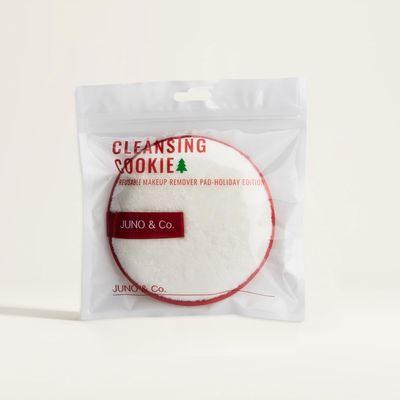 JUNO &amp; Co. Reusable Makeup Remover Pad, Washable Face Cleansing Pad Red