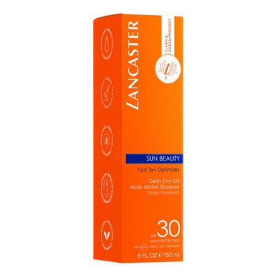 Lancaster Sun Beauty Satin Sheen Oil Fast Tan Optimizer SPF 30, Suncare &amp; Bronzers Body, 5 Fl Oz