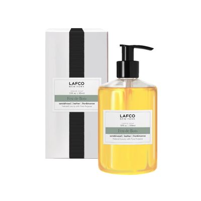 LAFCO New York Liquid Soap, Feu de Bois - 12 oz - Regenerates, Protects &amp; Moisturizes - All Skin Types - Hypoallergenic, Synthetic Free &amp; Cruelty Free - Made in Italy