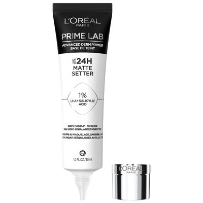 L&#39;Oreal Paris Prime Lab Up to 24H Matte Setter Face Primer Infused with Salicylic Acid to Grip and Extend Makeup with a No Shine Finish, 1.01 Fl Oz