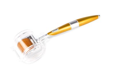 Professional Derma Roller 192 Individual Real Needles Titanium Micro Needles Skin Care Tools Microneedling Roller for Home Use with Storage Case &amp; User Manual