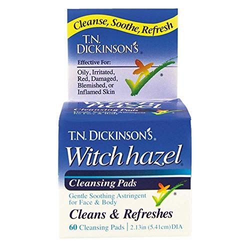 T.N. Dickinson&#39;s Witch Hazel Cleansing Pads, 60 Count