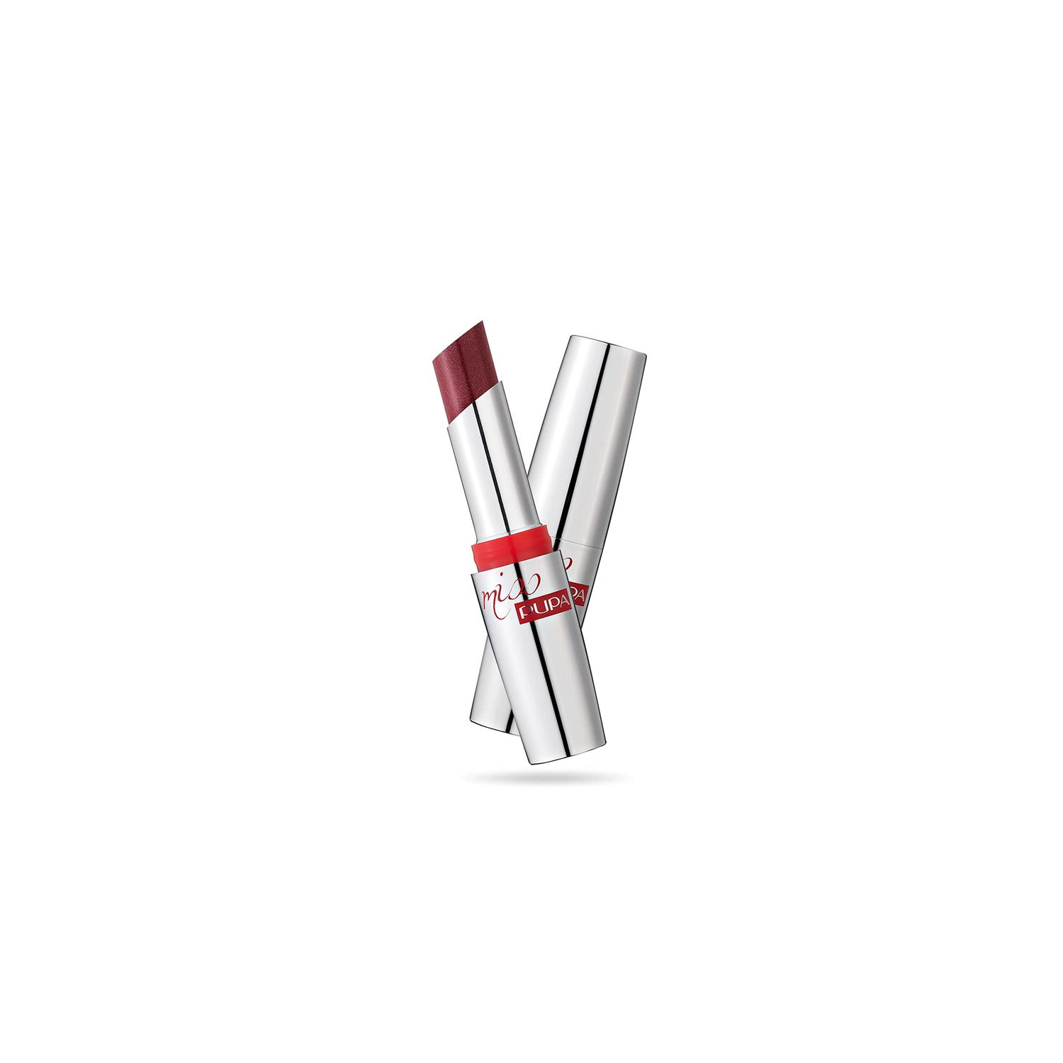 Pupa Milano Miss Milano Lipstick - Creamy, Ultra Pigmented Color For Lips - Nourishing Formula - Crystal-Effect Lipstick - Ultimate Boost Of Volume And Hydration - 204 Jezebel - 0.071 OZ