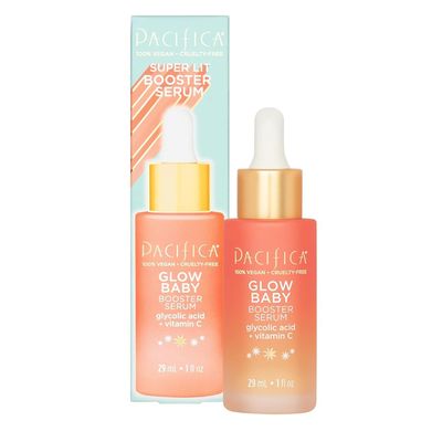 Pacifica Beauty, Glow Baby Booster Serum For Face, Vitamin C and Glycolic Acid, Brightens and Supports, For All Skin Types, Fragrance Free, Clean Skin Care, Vegan &amp; Cruelty Free , 1 Fl Oz