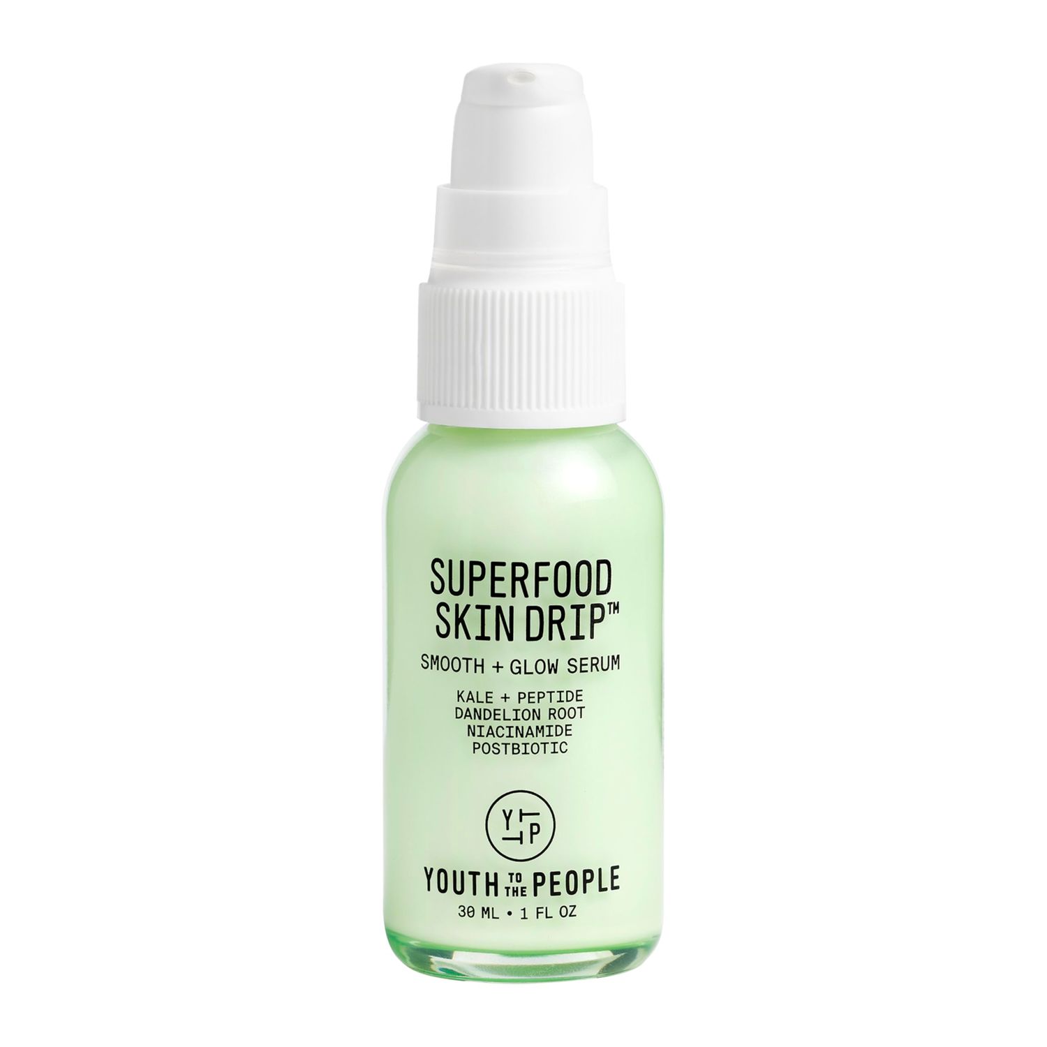 Youth To The People Superfood Skin Drip Smooth + Glow Barrier Face Serum - with Kale, Peptide, Niacinamide, Ceramides - Strengthens Skin Barrier + Evens Skin Tone - Vegan, Cruelty-Free (1 fl oz)