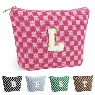 YOOLIFE Gifts for Girl - Girl Gifts Idea, College Girl Gifts, Teen Girl Gifts, Teenage Gifts, Year Old Girl Gifts, Personalized Birthday Gifts for Girl, Initial Makeup Bag Gifts Ideas L
