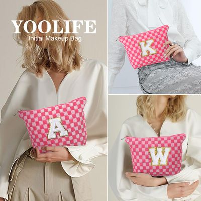 YOOLIFE Gifts for Girl - Girl Gifts Idea, College Girl Gifts, Teen Girl Gifts, Teenage Gifts, Year Old Girl Gifts, Personalized Birthday Gifts for Girl, Initial Makeup Bag Gifts Ideas L