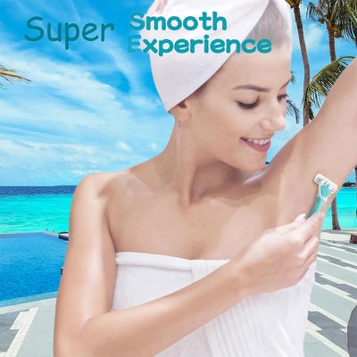 Hocmos Razors for Women Sensitive Skin6 blade Lady Shaving Razor for Women, Womens razors for Shaving Including 1 Travel Razors for Women with 19 Blade Refills