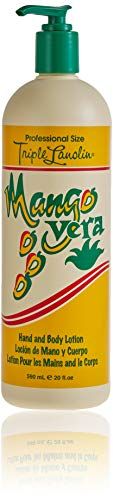 Triple Lanolin Mango Vera Hand and Body Lotion, 20 Oz, 20 Ounce, BRA-40138