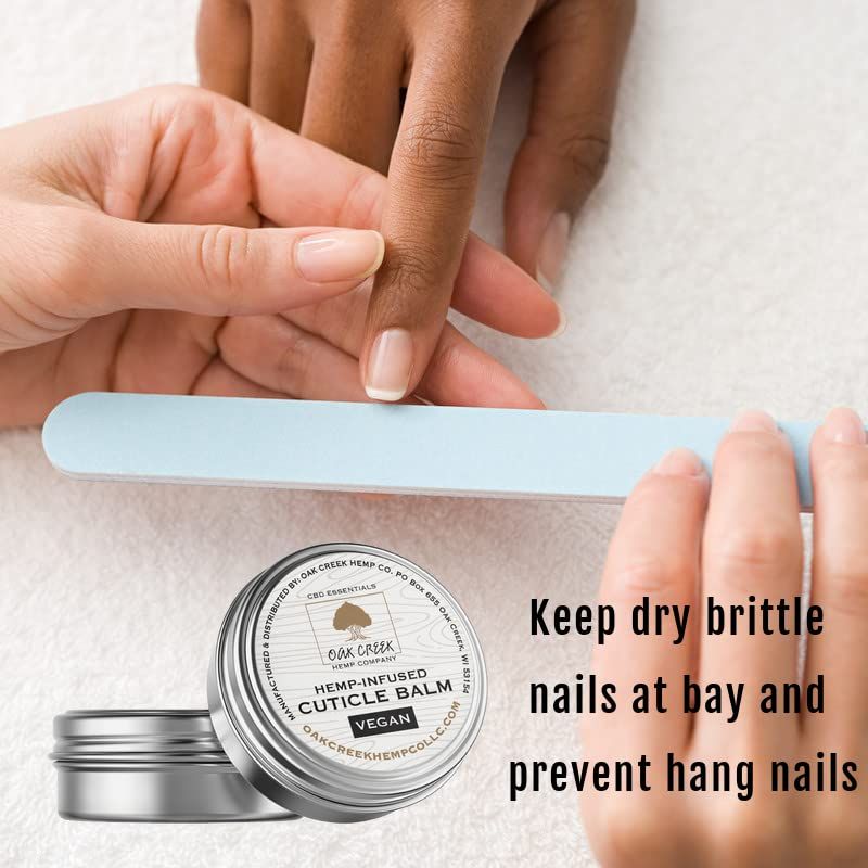 Oak Creek Hemp Company - All Natural Vegan Cuticle Balm (1 oz tin)