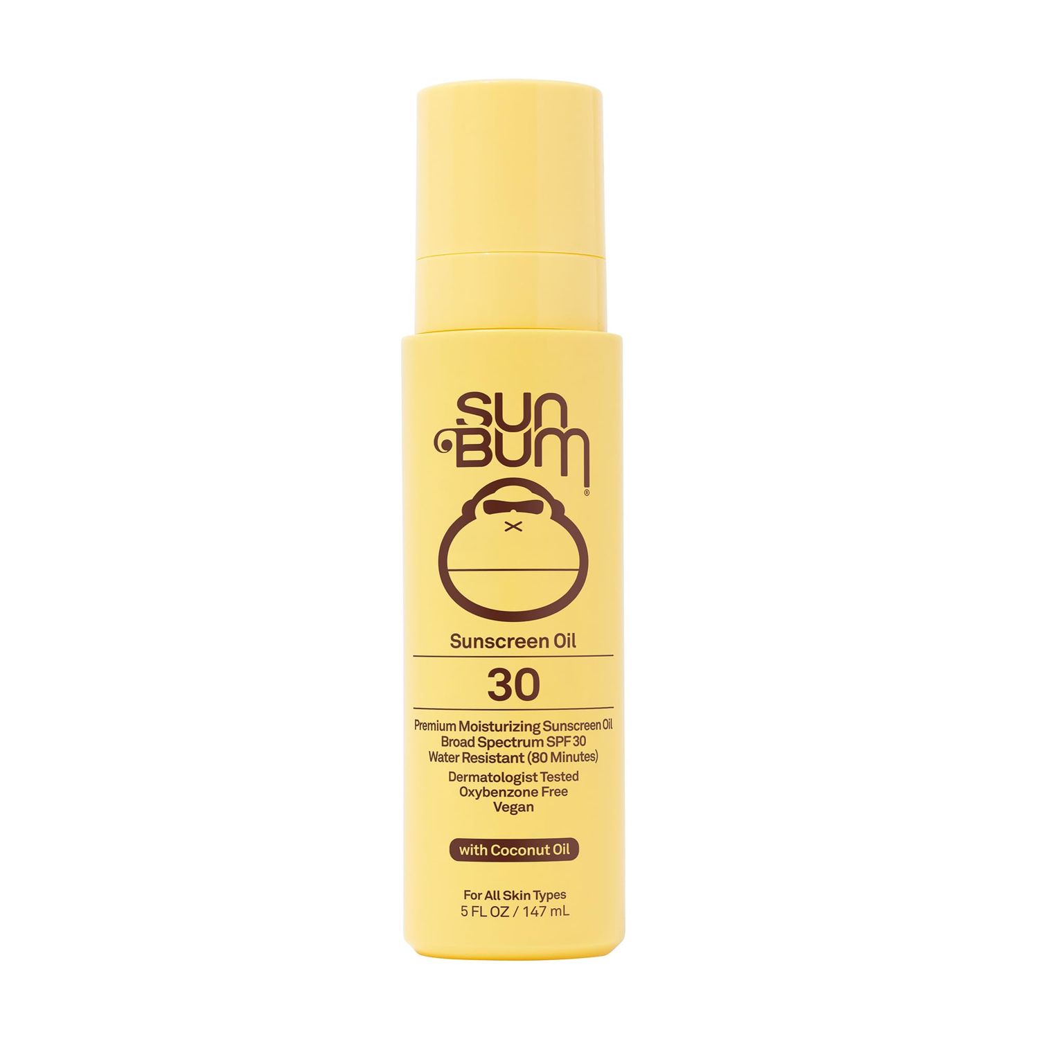 Sun Bum Original SPF 50 Sunscreen Body Oil | Broad Spectrum Moisturizing Sunblock with Vitamin E | Hawaii 104 Act Compliant (Octinoxate &amp; Oxybenzone Free) | 5 oz