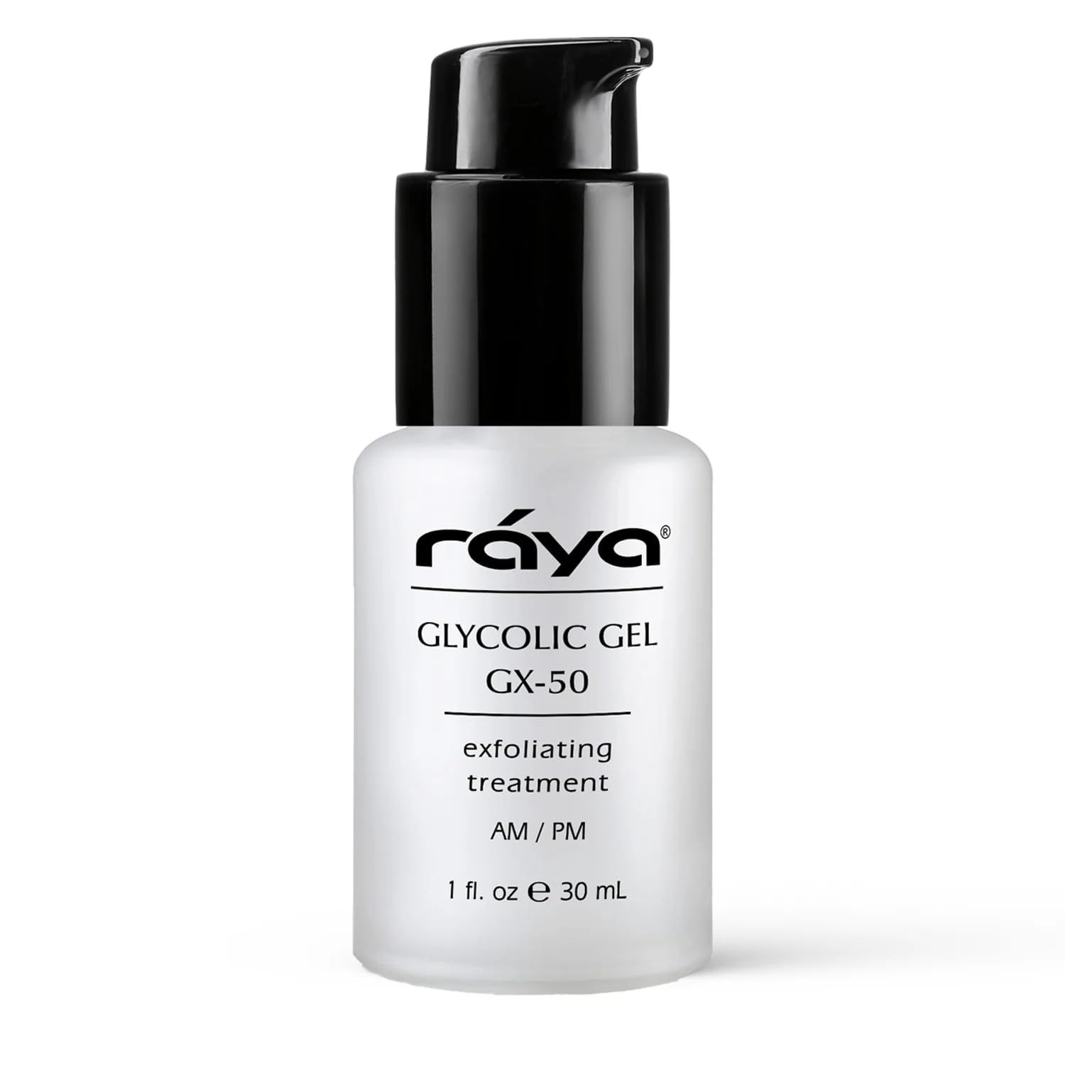 Raya Glycolic Gel GX-50 | Face Exfoliator &amp; Serum | Against-Wrinkle Facial Serums with AHA for Oily &amp; Break-Out Skin | Clears Blemishes, Reduces Oiliness &amp; Fine Lines