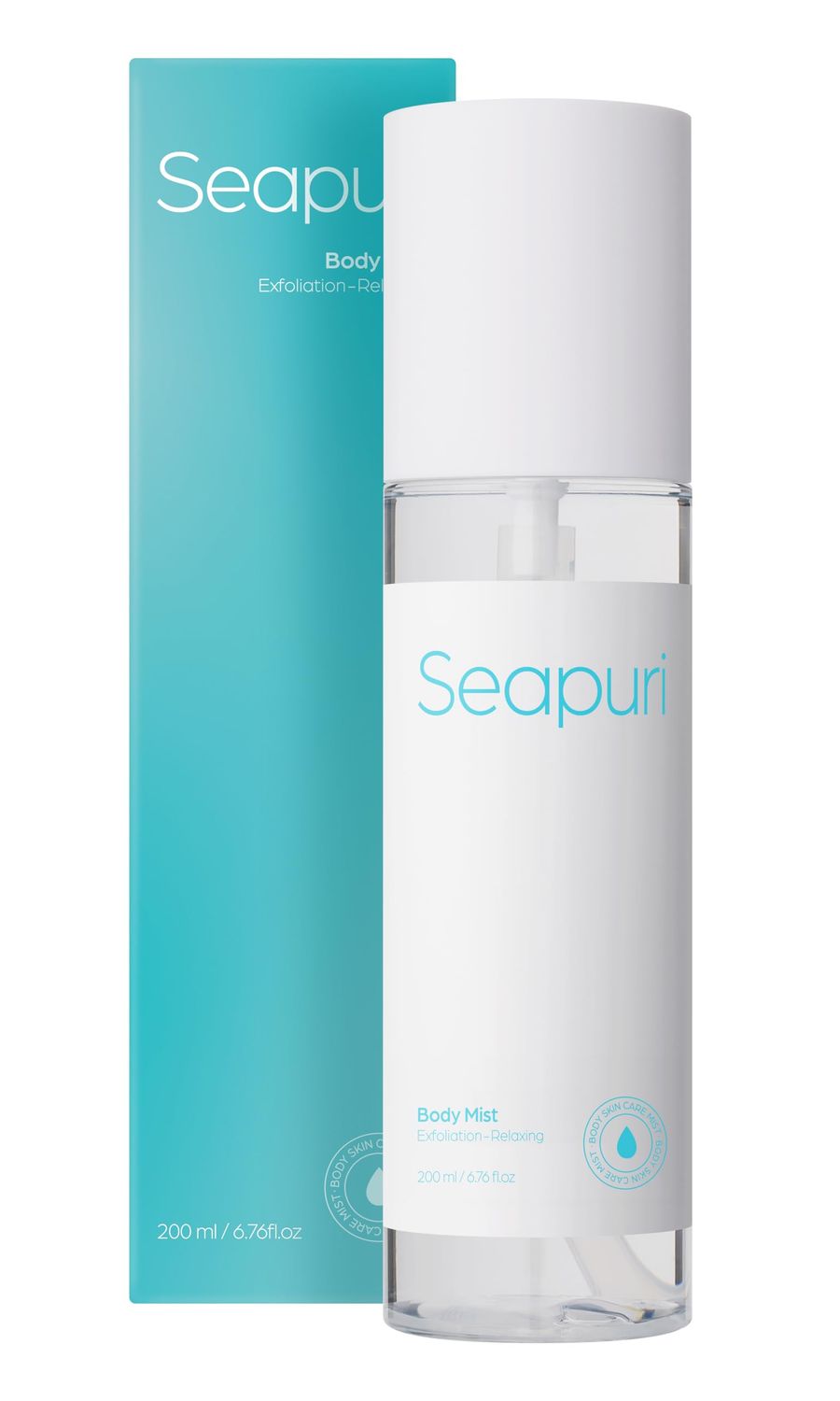 Seapuri Soothing Body Mist | KP Bump Eraser for Body | Exfoliating &amp; Hydrating Back Acne Treatment Spray Mist | Dead Skin Remover for Body | Icelandic Glacial Water | 6.76 Fl Oz | Korean Skincare