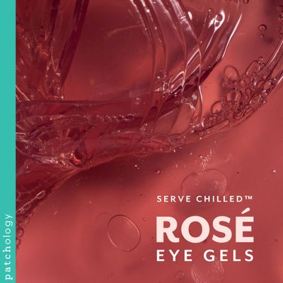 Patchology Serve Chilled Ros Eye Gels - Eye Patches for Puffy eyes & Dark Circles, Gel Eye Patches, Under Eye Mask w/Hyaluronic Acid, Eye Treatment Products & Mini Beauty Products (15 Pairs/Jar)