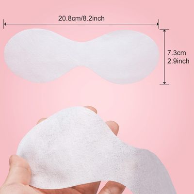 Joez Wonderful 300 Sheets Disposable Eye Mask Paper, Non Woven Eye Care Patches Paper Eye Covers, Cotton Spa Eye Pads for Facials, DIY Clear Eye Mask Paper Beauty Sheets for Makeup