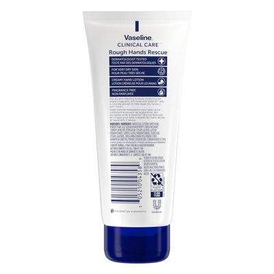 Vaseline Clinical Care Rough Hands Rescue - Healing Hand Cream for Dry, Cracked Hands Jelly, Hand Lotion for Women & Men, Fragrance Free, 3.4 Oz (Pack of 2)