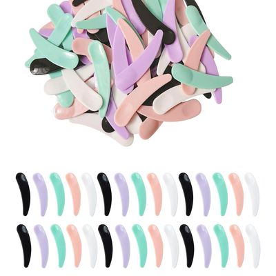 YHCHLHFF 350 PCS Makeup Spatula Bulk Plastic Makeup Spatula Small for Cosmetic Mixing and Sampling 5 Colors