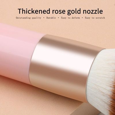 VONOVO Foundation Makeup Brush Flat Top Kabuki Face Blush Liquid Powder Foundation Brush for Blending Liquid, Cream or Flawless Powder Cosmetics Gifts for Women (Pink)