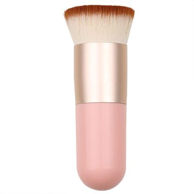 VONOVO Foundation Makeup Brush Flat Top Kabuki Face Blush Liquid Powder Foundation Brush for Blending Liquid, Cream or Flawless Powder Cosmetics Gifts for Women (Pink)