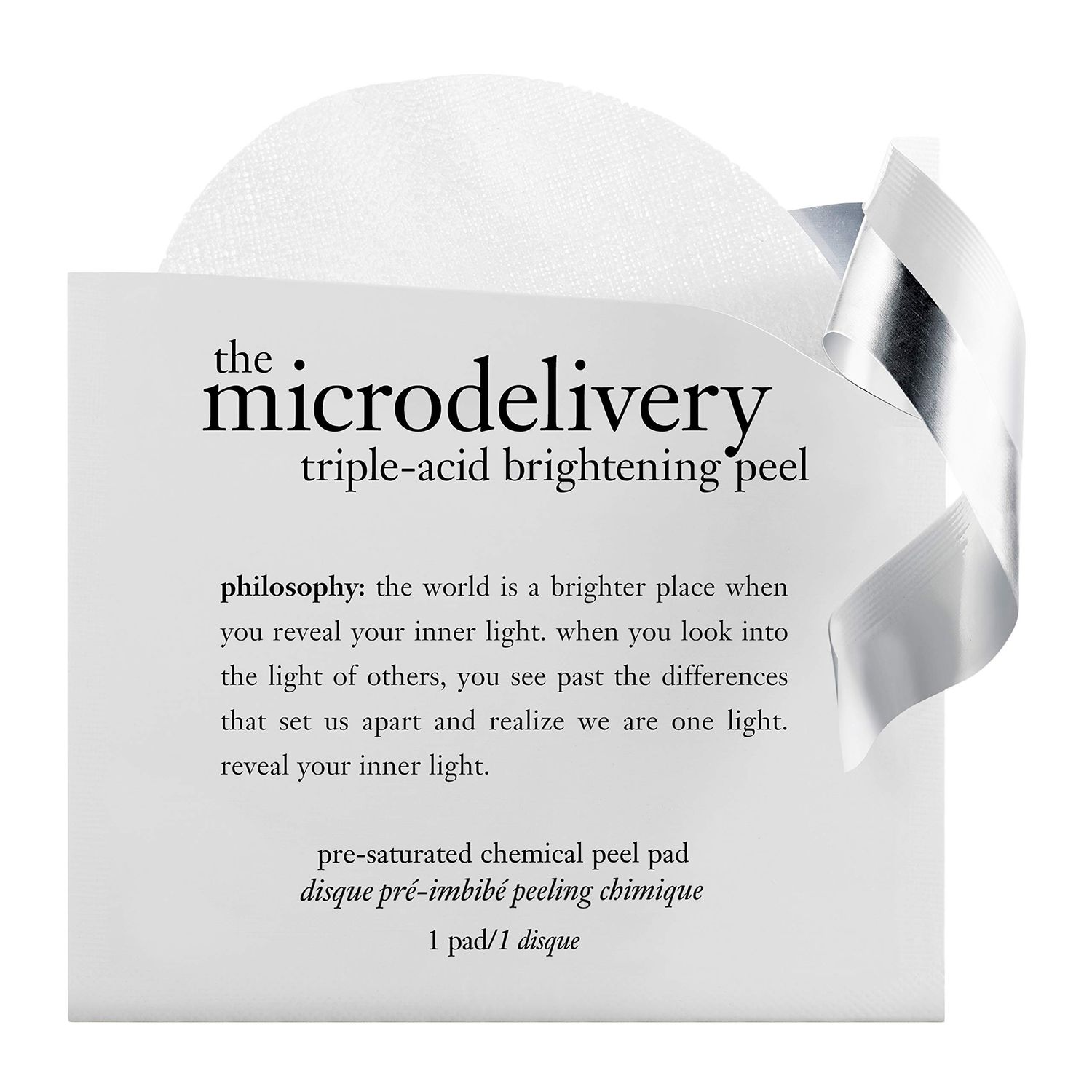 philosophy microdelivery triple-acid brightening peel - with mandelic acid, glycolic acid &amp; malic acid - for discoloration, dark spots &amp; uneven skin tone