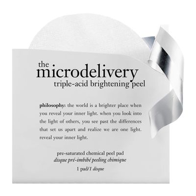 philosophy microdelivery triple-acid brightening peel - with mandelic acid, glycolic acid &amp; malic acid - for discoloration, dark spots &amp; uneven skin tone