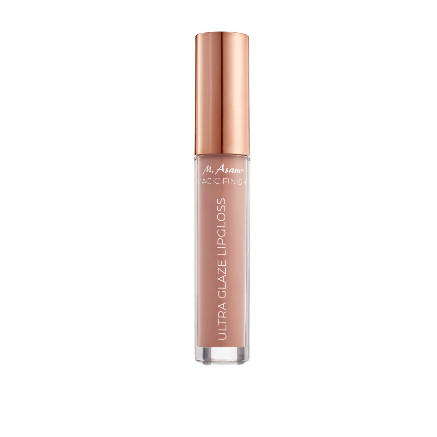 M. Asam MAGIC FINISH ULTRA GLAZE LIP GLOSS Cream Cashmere (0.13 Fl Oz) - Lip Plumper For Supple Lips With Intensive Shine, Lip Care With Hyaluronic Acid &amp; Peptide, Delicate Vanilla Aroma, Vegan