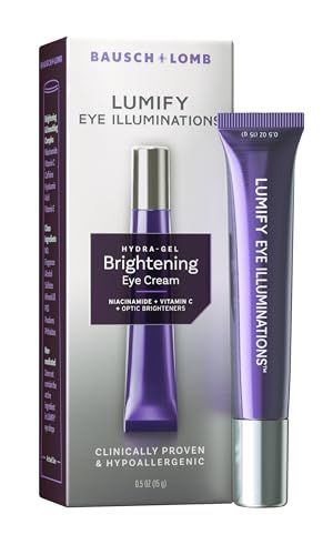 LUMIFY Eye Illuminations Hydra-Gel Brightening Eye Cream, Smoother Looking Skin with Subtle Glow, Contains Vitamin C, Caffeine, Niacinamide &amp; Hyaluronic Acid, Clinically Proven &amp; Hypoallergenic, 15 g