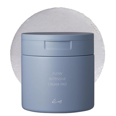 KOY Flow Intensive Cream Toner Pad - Facial Toner Mask Pads for Skin Barrier Repair - Massive Amount of Essence for Hydrating and Soothing - Hypoallergenic Tested - Korean Skin Care, 50 Pads