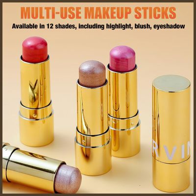 MIELIKKI Cream Highlighter Stick, Contour Stick Makeup, Shades with Eyeshadow Sticks &amp; Blush Sticks, Long Lasting, Waterproof, Shimmer Finish, Highlight #01