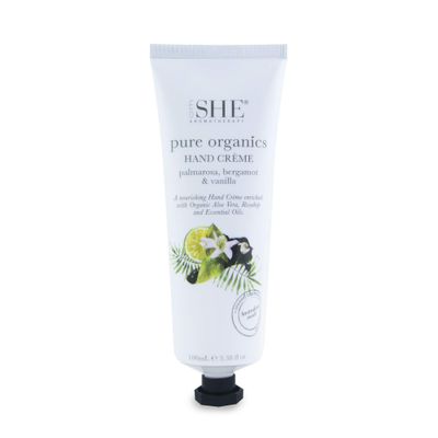 Om She Aromatherapy Pure Organics Hand Creme - Palmarosa, Bergamot &amp; Vanilla