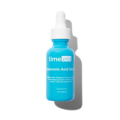 Timeless Skin Care Hyaluronic Acid Vitamin C Serum - 1 oz - Brightens, Smooths, Rebuilds Collagen, Boosts Hydration - For All Skin Types