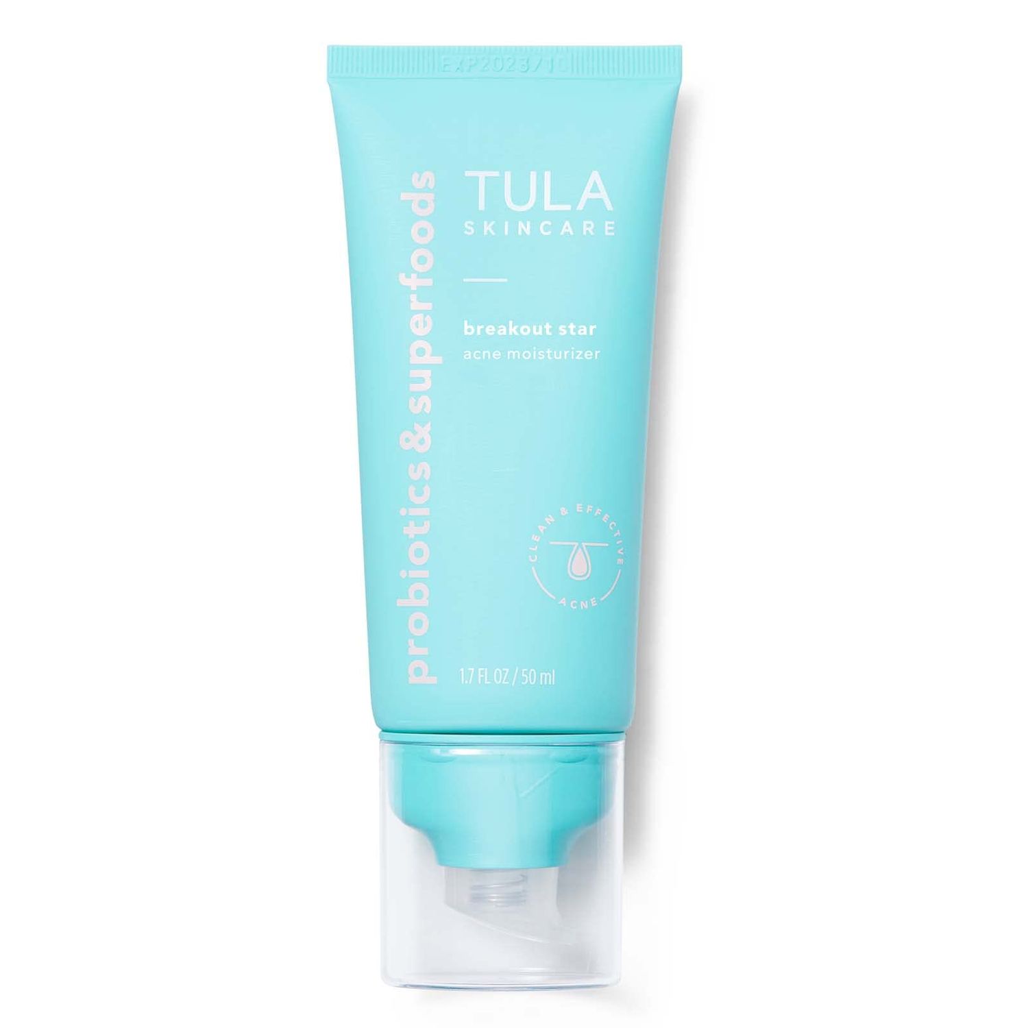 TULA Skin Care Breakout Star - Acne Moisturizer, Prevents &amp; Treats Mild Breakouts, Brightens Marks, Soothes Skin, Contains Probiotics, Salicylic &amp; Azelaic Acid, Niacinamide, Watermelon, 1.7 fl oz.
