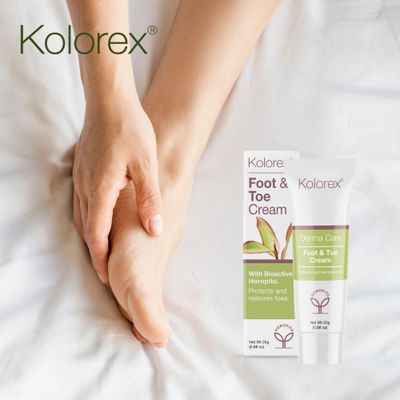 Kolorex Foot &amp; Toe Care Cream (25g), Remedy for Athlete's Foot, Natural ingredients, Effectively rebalance yeast, Hygienic best