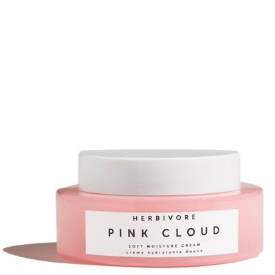 HERBIVORE Pink Cloud Soft Moisture Cream with Tremella Mushroom + Vegan Squalane + Moroccan Rose, Plumps &amp; Hydrates with a Natural Dewy Finish, Plant-based, Vegan, Cruelty-free, 50mL / 1.7 oz