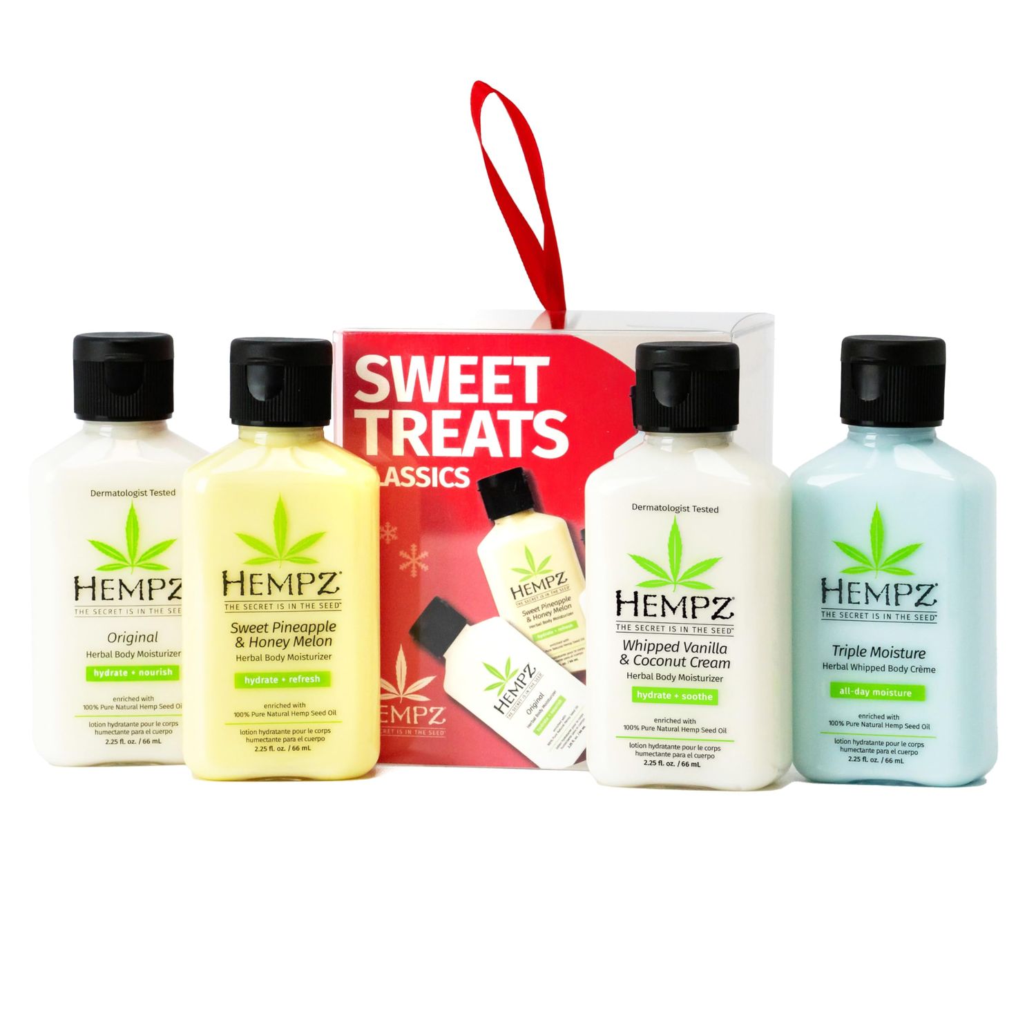 Hempz Mini Sweet Treats - Classics Lotion Gift Set, for Men and Women, Body Moisturizer Travel Essentials