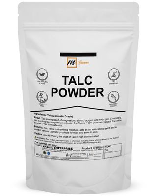 mGanna 100% Natural Talc Powder for Facial Make-up, Cosmetic Formulations, and Other Industrial Application 1 LBS / 454 GMS