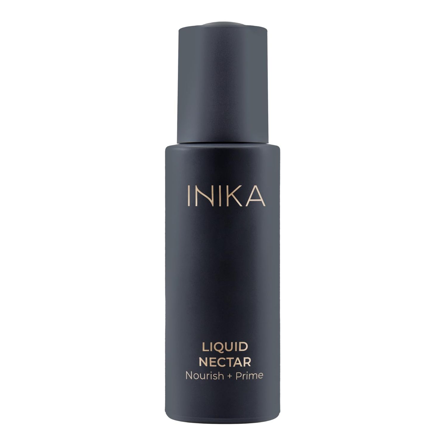 INIKA Organic Liquid Nectar 3 in 1 primer, skincare and hydration serum. 100% Natural and non-comedogenic formula that is Vegan and Cruelty-Free. 30ml
