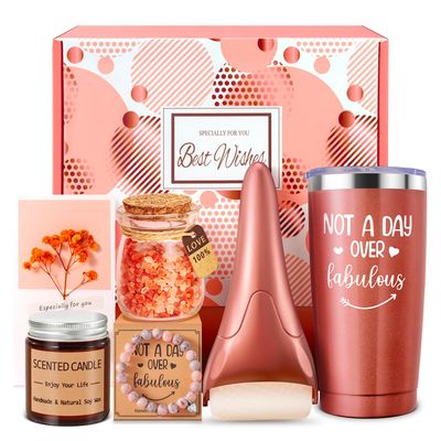 Valentine&#39;s Day Gifts for Her, Women, Girlfriend, Happy Birthday Gifts, Relaxing Gift Basket for Women Mom Wife Sister Best Friend Daughter Teacher Coworker, Unique Gifts for Women Who Have Everything