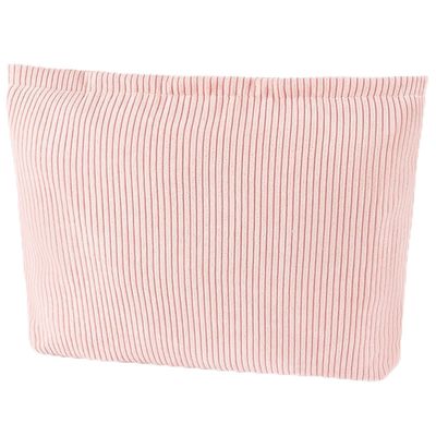 ZLFSRQ Corduroy Makeup Bag Cute Travel Cosmetic Bag for Women Girls Large Aesthetic Corduroy Zipper Makeup Pouch for Purse Trendy Skincare Makeup Pouch Portable Toiletry Bag Organizer (Pale Pink)