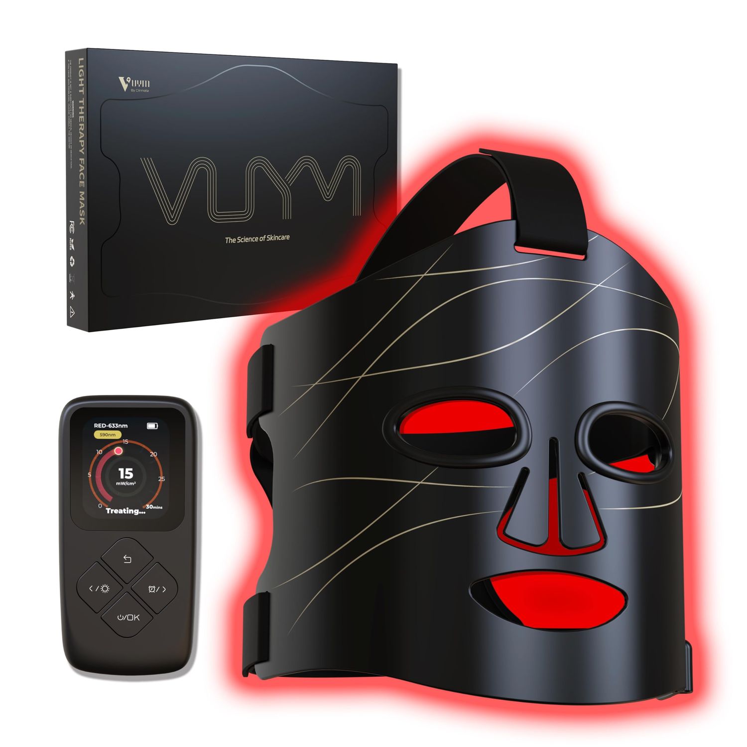 Red Light Therapy Mask, Full Silicone with 292 LED and LCD Controller, Professional Infrared Red Light Therapy for Facial Skincare at Home to Replace Photon Rejuvenation at Beauty Salon