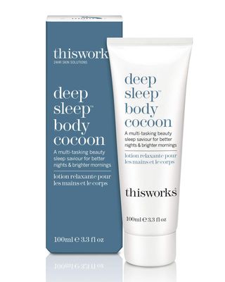 This Works Deep Sleep Body Cocoon | Multi-Tasking Night Cream with Lavender &amp; Chamomile | Hydrates, Calms &amp; Promotes Restful Sleep | Aromatherapeutic Formula, 3.3 oz / 100ml