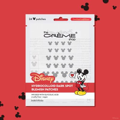 The Crme Shop Mickey Mouse Hydrocolloid Acne Patches | Infused with Glycolic Acid (3 Pack)