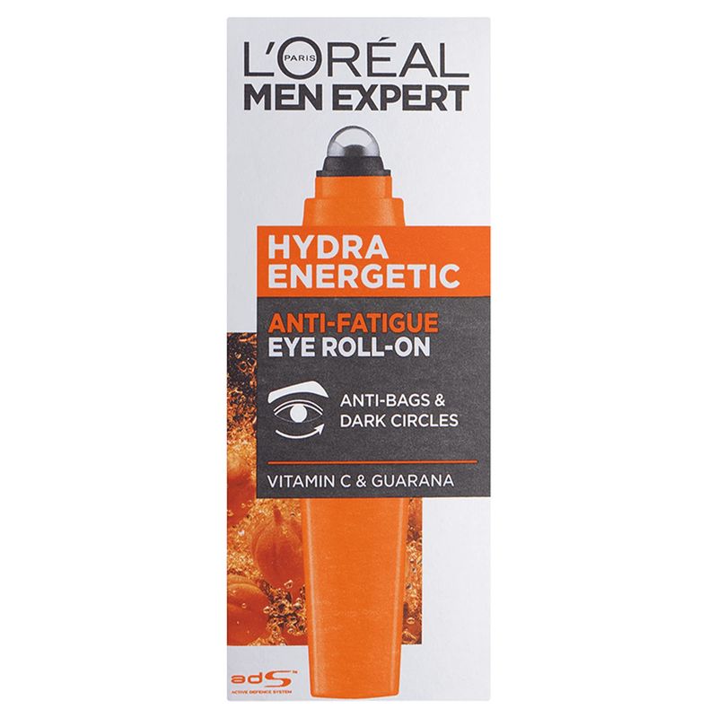 L&#39;Oreal Men Expert Hydra Energetic Eye Roll-On, Multicolor, 10 ml