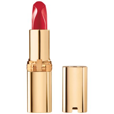 LOral Paris Colour Riche Red Lipstick, Long Lasting, Satin Finish Smudge Proof Lipstick with Hydrating Argan Oil &amp; Vitamin E, Reds of Worth, Lovely Red, 0.13 Oz