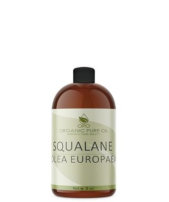 Squalane Oil - 8 oz - 100% Pure, Natural, Plant-Derived, Non GMO, Refined, Squalene Alternative from Olive - Hydrating &amp; Moisturizing Carrier Oil - Perfect for Skin Hair Body Face - Packaging May Vary