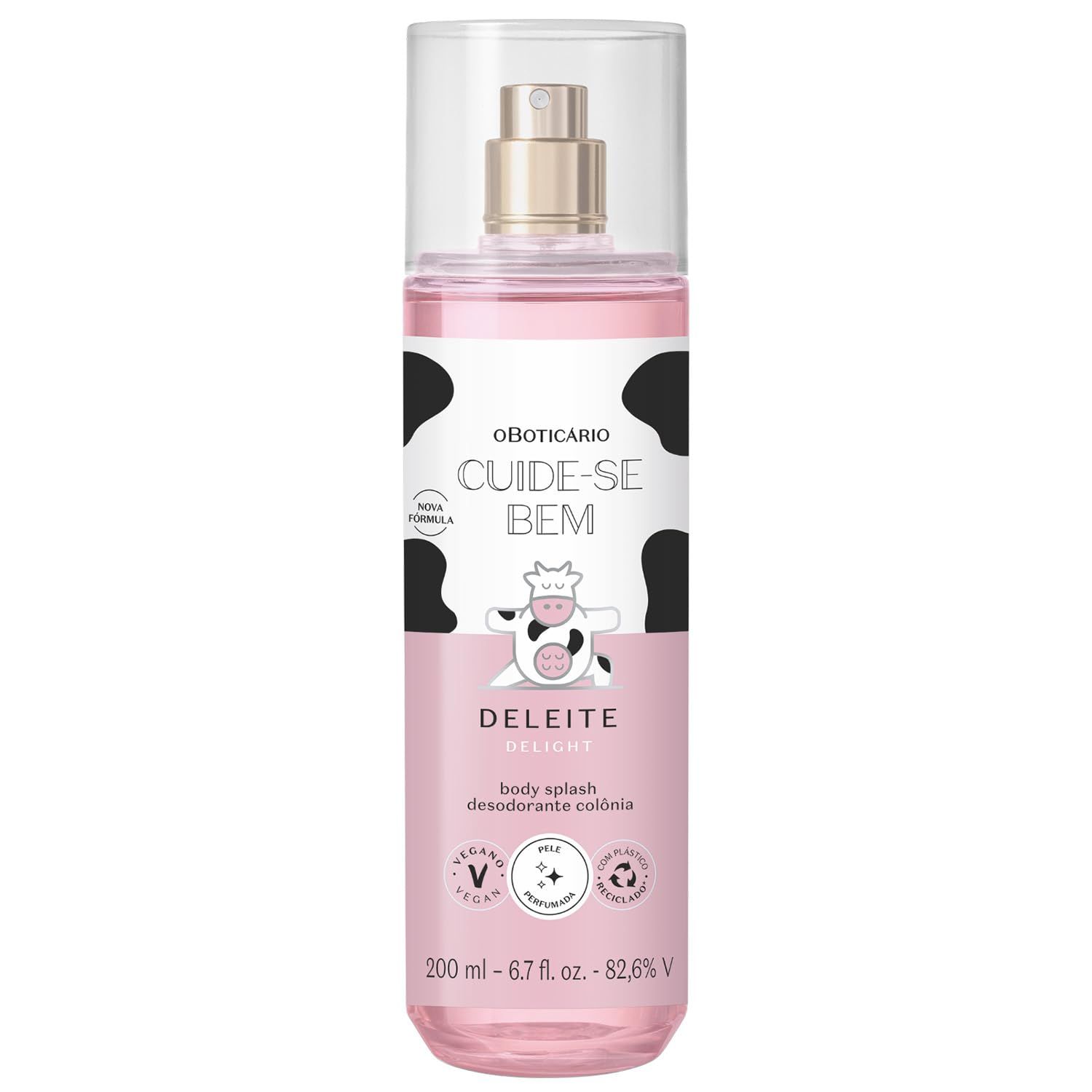 O Boticrio Cuide-se Bem Delight Body Splash, Sweet and Refreshing Fragrance Mist, 6.7 Ounce (200ml)